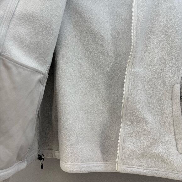 The North Face Fleece Jacket Women's Size S/P White Grey Casual Outerwear Preppy - Picture 7 of 14